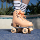 peach quad roller skates for women