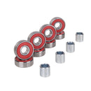 Cal 7 ABEC 7 Steel Skateboard Bearings with Spacers