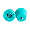 C7skates Teal roller skate stoppers made from durable polyurethane PU82A dimensions are 47 by 35 mm
