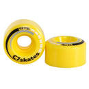 Lemonpop yellow C7skates roller skate wheels made from durable polyurethane PU83A 58 mm diameter