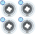Ricta 54mm Chrome Clouds Black Skateboard Wheels 92a