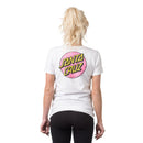 Santa Cruz Women's Other Dot S/S Fitted Crew T-Shirt White