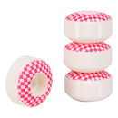Cal 7 pink checker skateboard wheels