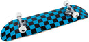 Runner Complete Skateboard | 8" Checker Blue