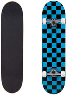 Runner Complete Skateboard | 8" Checker Blue