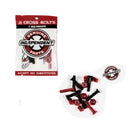 Independent Skateboard Hardware 1" Phillips Black/Red 8 Nuts and Mounting Bolts