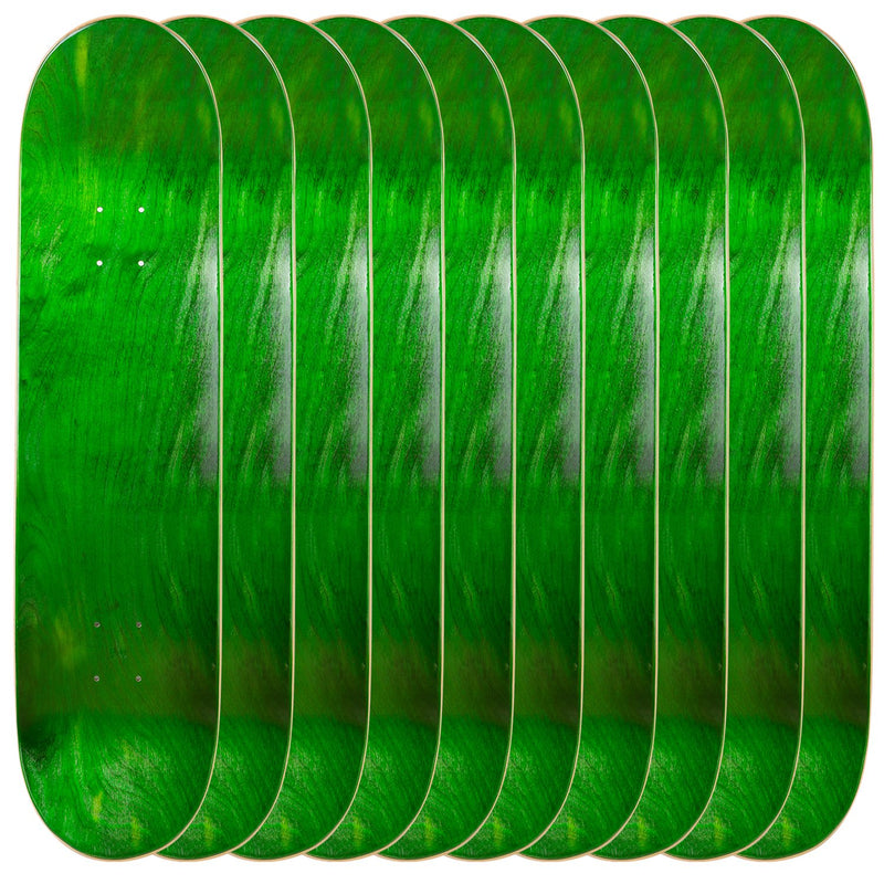 Pack of 10 Blank Skateboard Decks | 7.75, 8.0, 8.25, 8.5