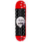 Cal 7 Dogma skateboard deck with black and red graphics and man-on-the-moon illustration