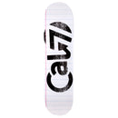 8-inch Cal 7 skateboard deck with lined paper sketch graphic