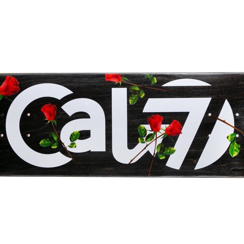 8-inch cal 7 skateboard deck with red roses