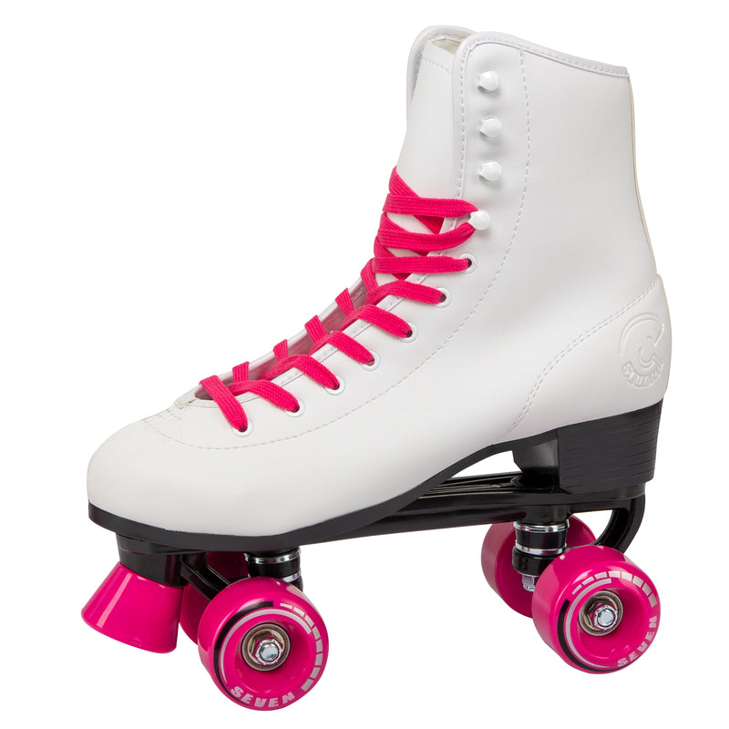 C7 Retro Quad Roller Skates Hot Pink