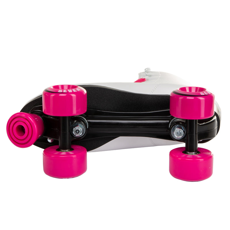 C7 Retro Quad Roller Skates Hot Pink