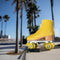 retro yellow roller skates