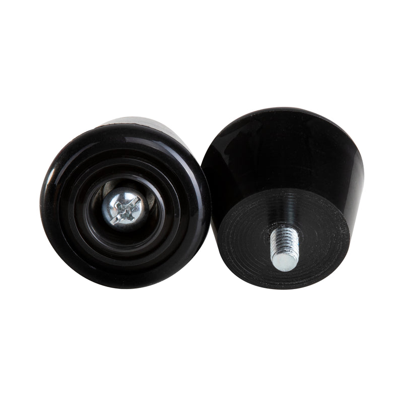 Black C7skates roller skate stoppers made from durable polyurethane PU82A dimensions are 47 by 35 mm 