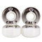 Cal 7 Catch-22 Skateboard Wheels, 52mm & 100A, Black & White Design (Arcade)