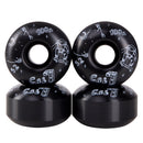 Cal 7 Catch-22 Skateboard Wheels, 52mm & 100A, Black & White Design (Interstellar)