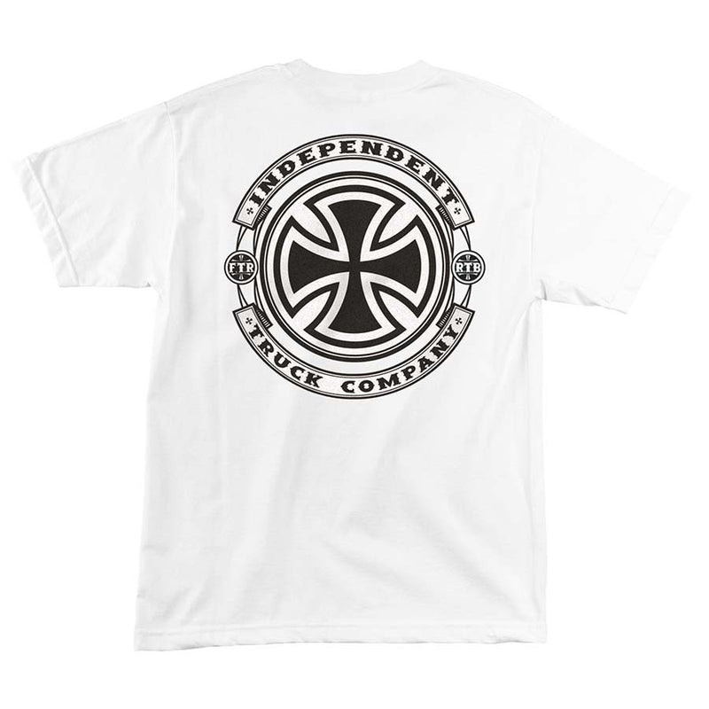 Independent Mens Steady S/S Regular T-Shirt White
