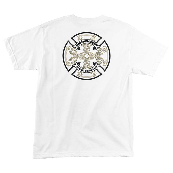 Independent Cab Flourish S/S Regular Men's T-Shirt White
