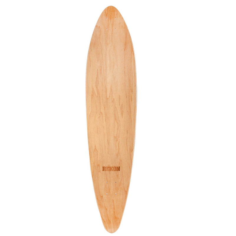 9 inch longboard deck with single layer of walnut