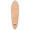 9.75 inch black natural Canadian maple longboard deck